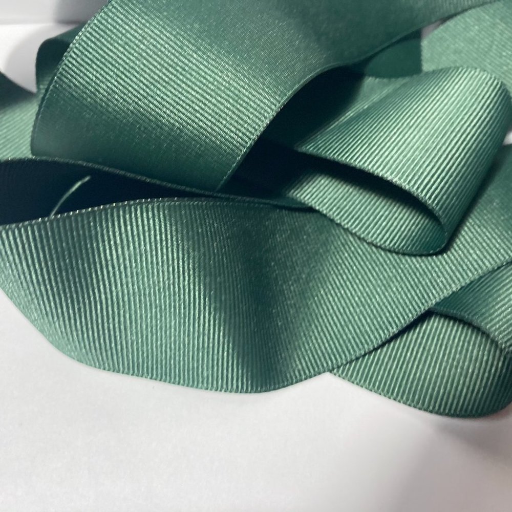 Green Ribbed Sash Ribbon 1.5" - Picture 5 of 11